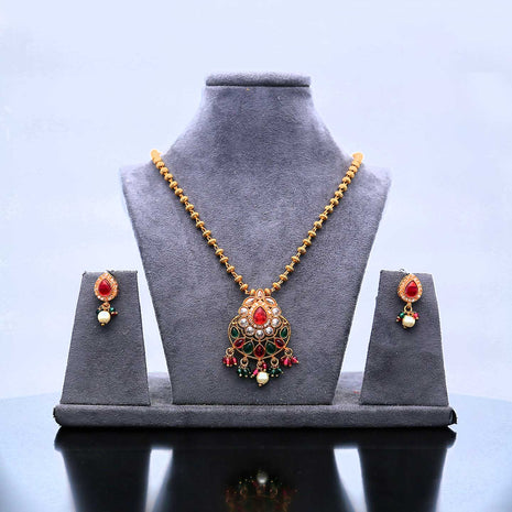 Designer Antique Pendant Set - ESKU302102077