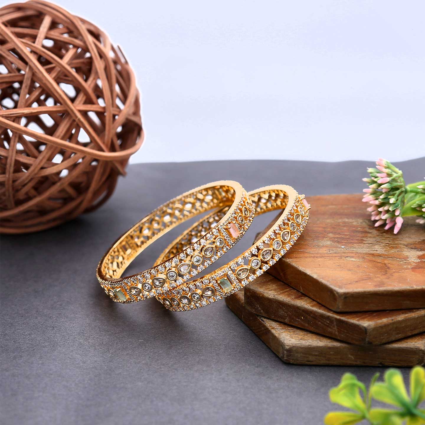 Trendy Designer Bangles - ESKU302102128