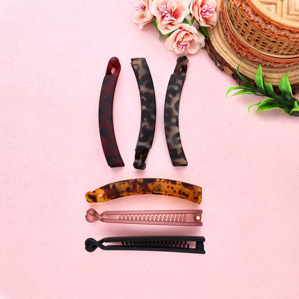 Banana Hair Clips 12PCS - ESKU302102182