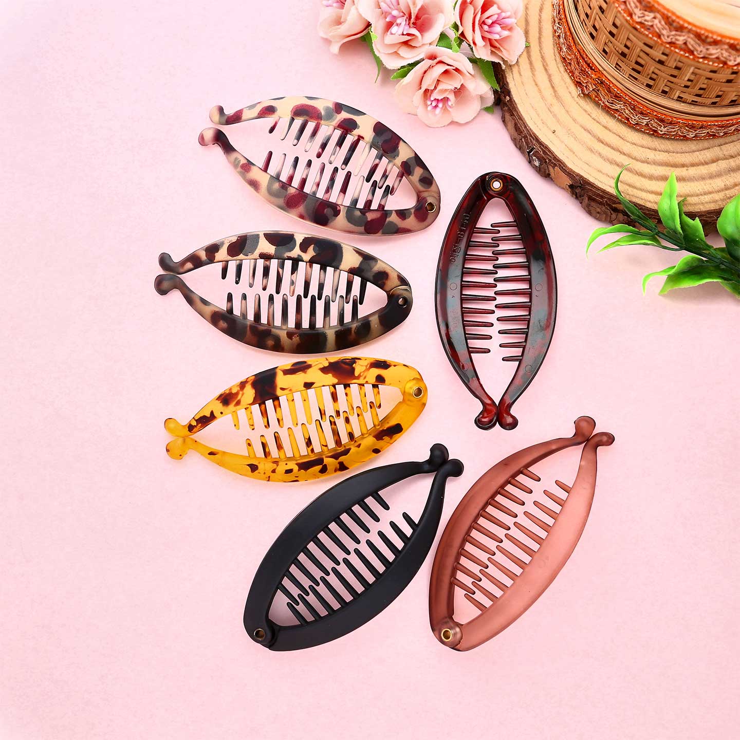 Designer Banana Hair Clips - ESKU302102183