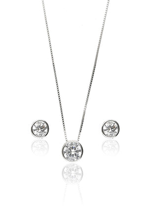 AD-Studded Necklace Set - ESKU302202919