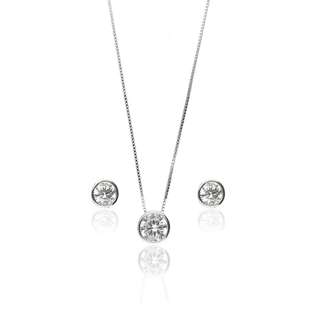AD-Studded Necklace Set - ESKU302202919