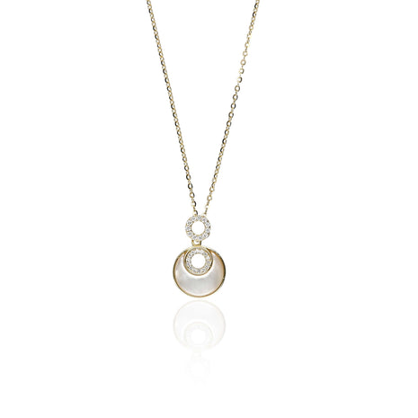Mother of Pearl Pendant Necklace - ESKU302202924