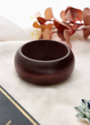 Fancy Round Wooden Bangle - ESKU302202959