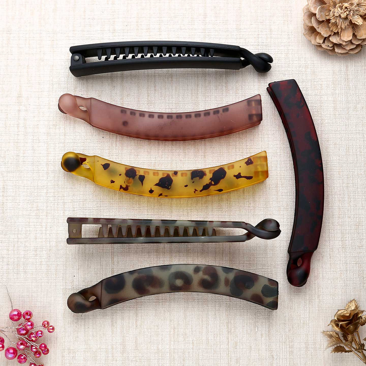 Plain Plastic Banana Clips - ESKU302202972