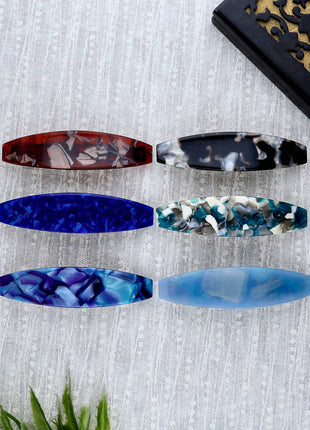 Marble Textured Hair Clip - ESKU302303036