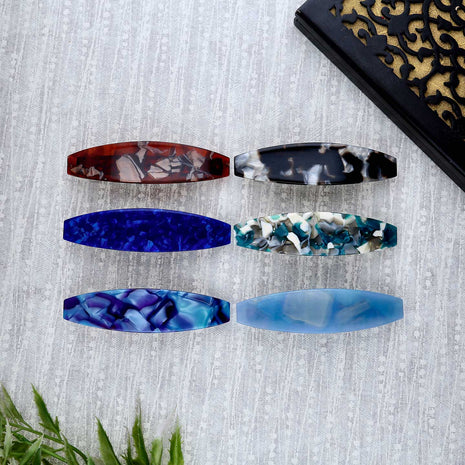 Marble Textured Hair Clip - ESKU302303036