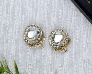 Kundan Pearl Hair Hook - ESKU302303045