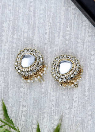 Kundan Pearl Hair Hook - ESKU302303045