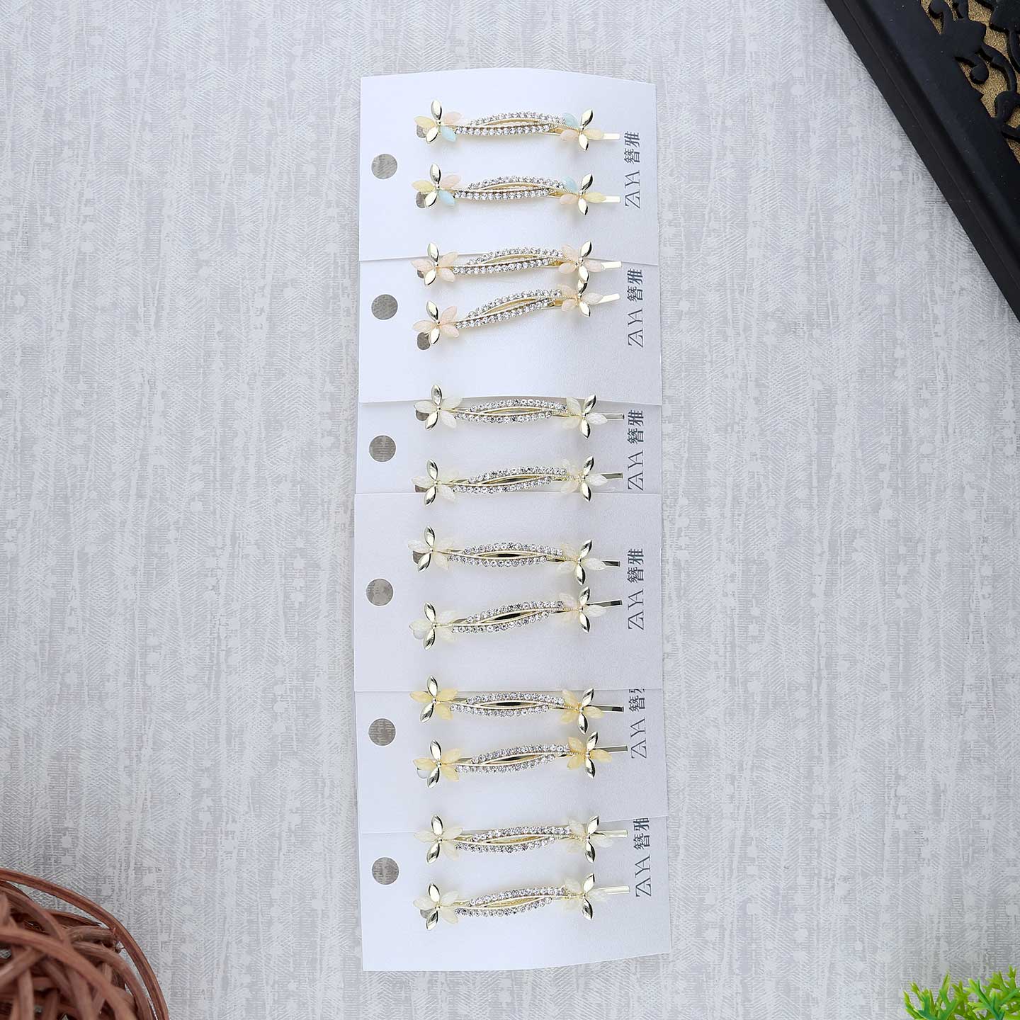 Crystal Hairpin Wedding Elegant - ESKU302303050