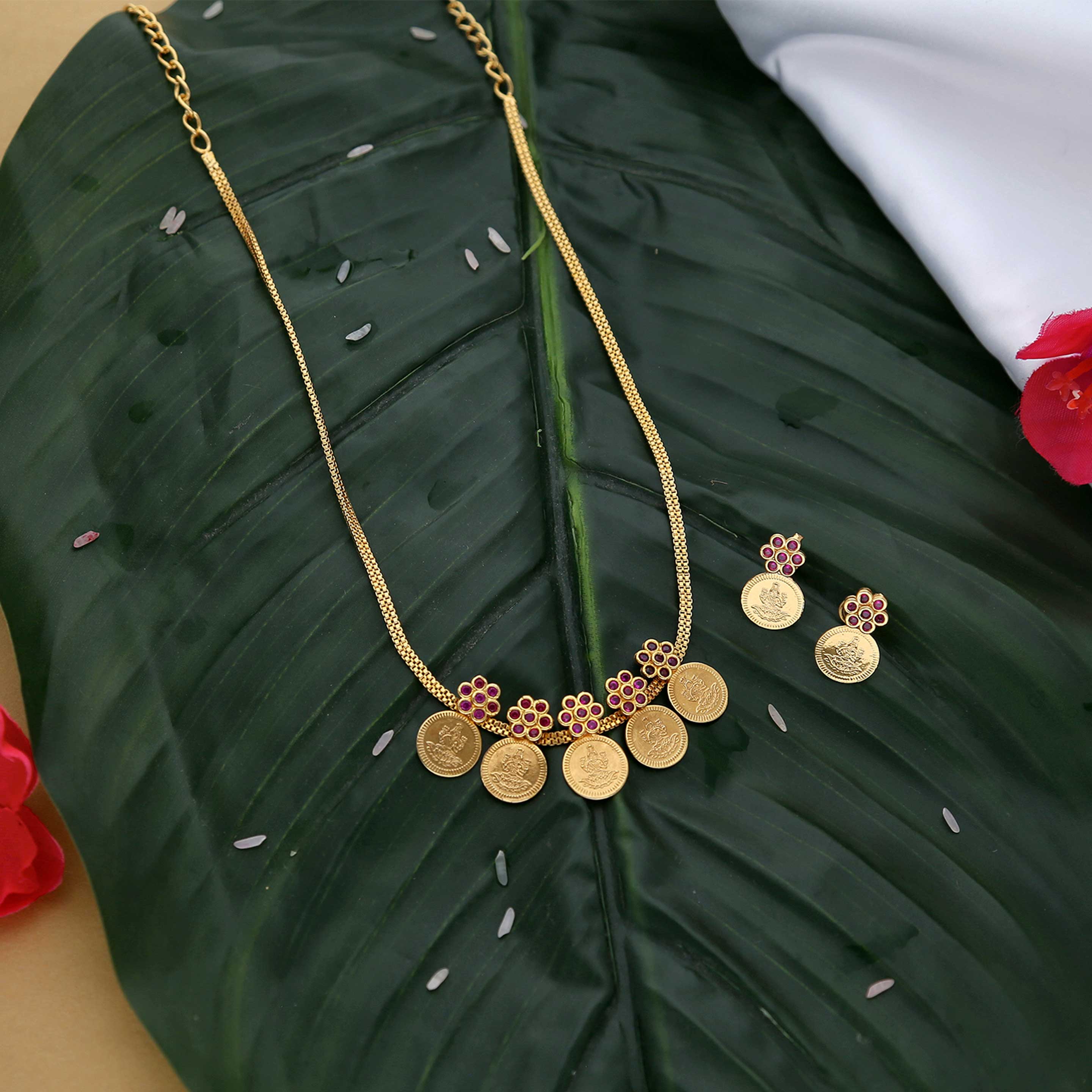 Antique Palakka Necklace set - ESKU302303071