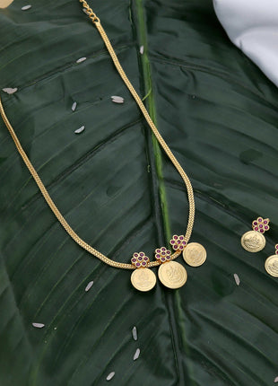 Lakshmi Coin Necklace Set - ESKU302303072