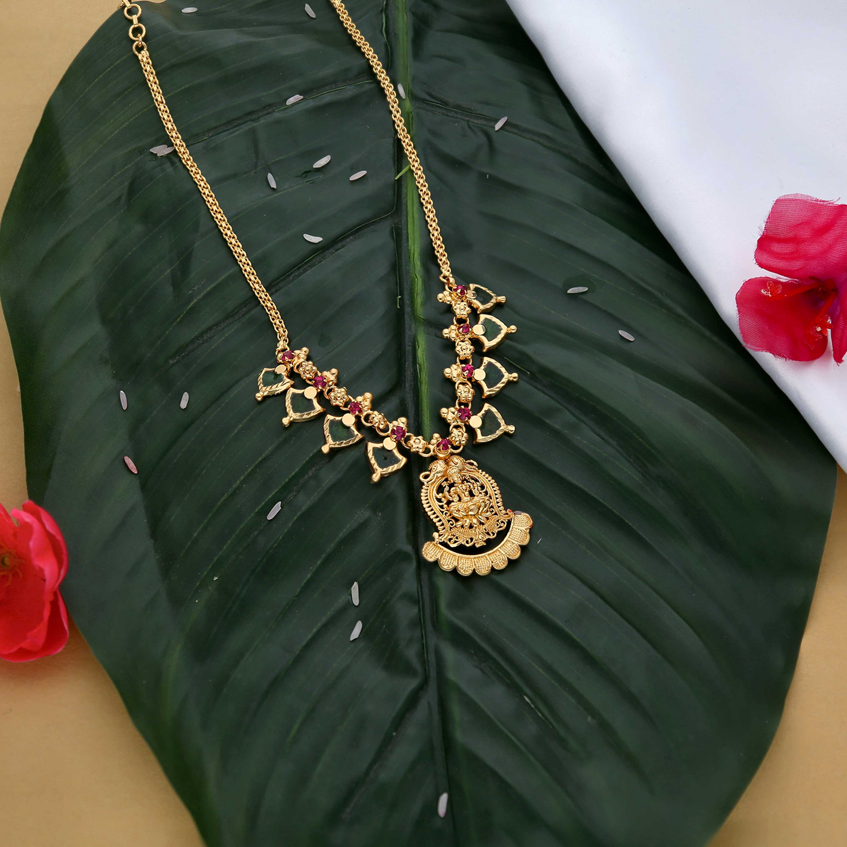 Traditional Palakka Necklace - ESKU302303073