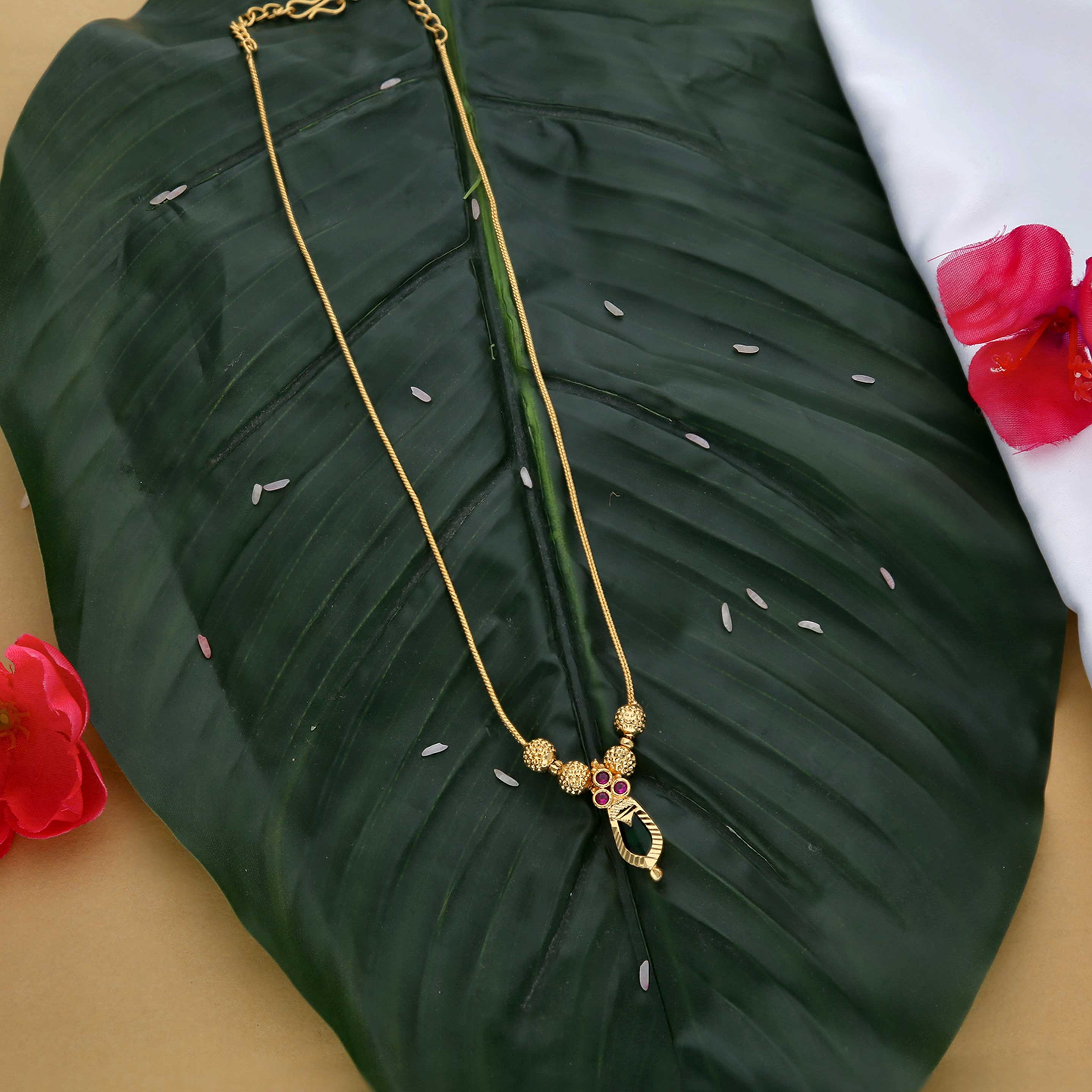 Palakka Necklace Nagapadam Design - ESKU302303078