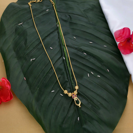 Palakka Necklace Nagapadam Design - ESKU302303078