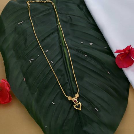 Kerala Palakka Pendant Necklace - ESKU302303083