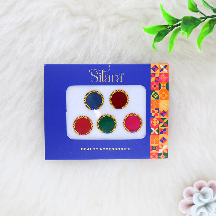 Round Velvet Bindis - ESKU302303114