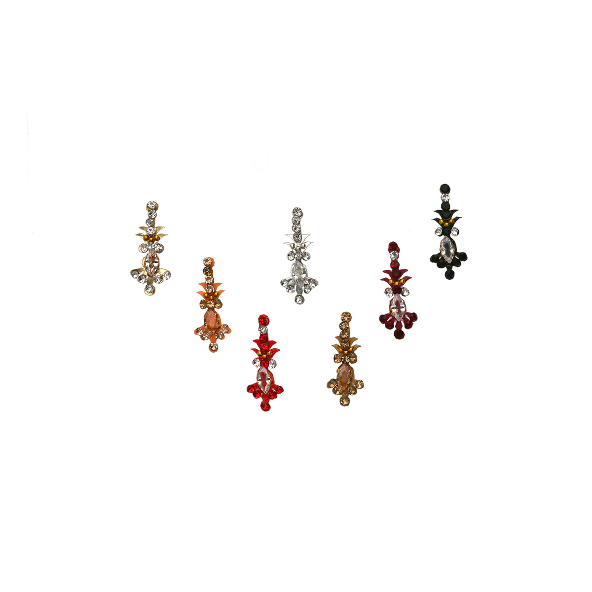 Colourfull Diamond Stone Bindi - ESKU302303124