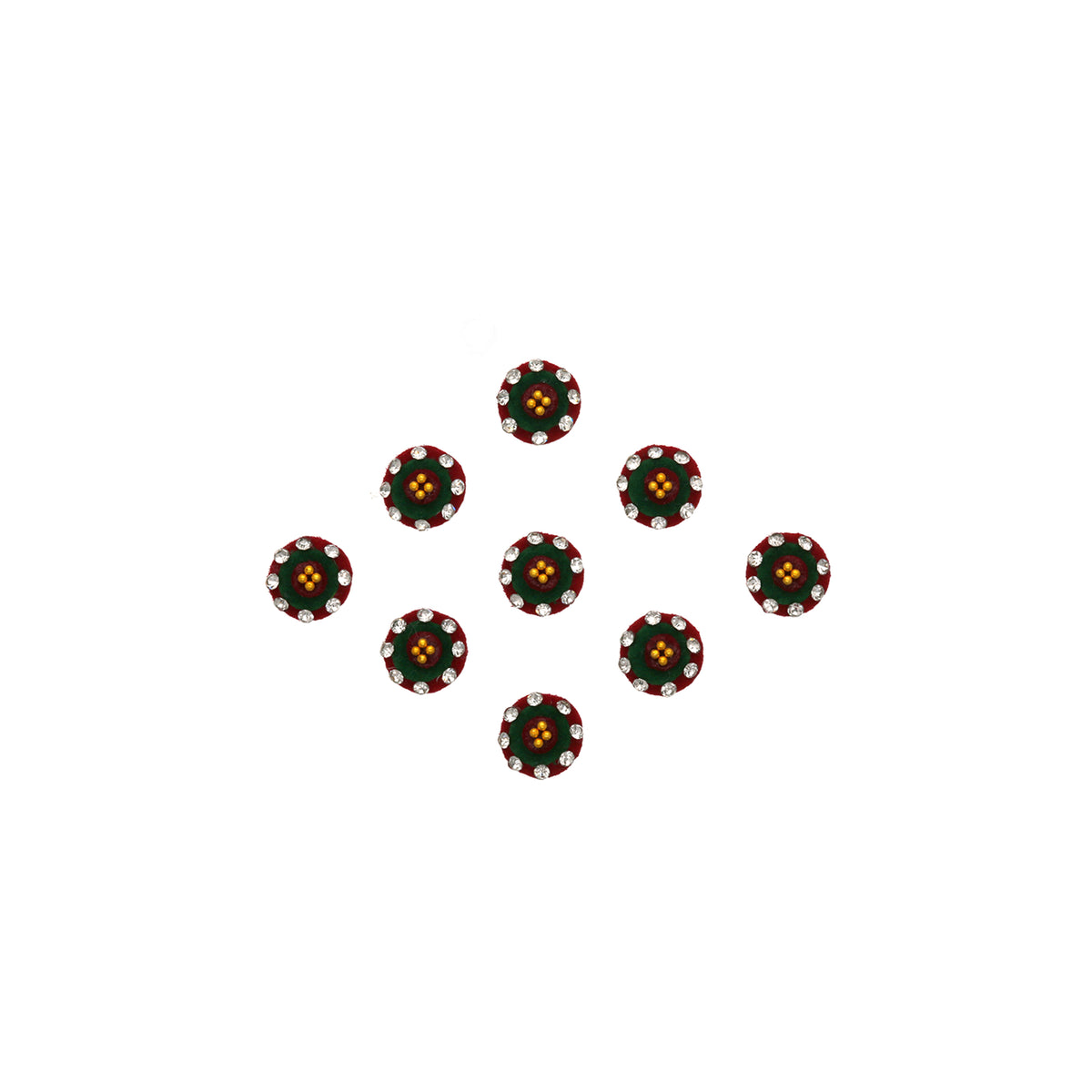 Stone Studded Designer Bindis - ESKU302303127
