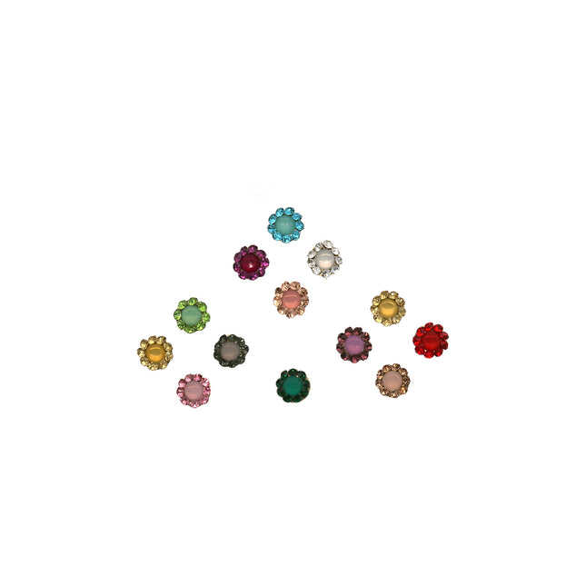 Velvet Bindi With Stone Border - ESKU302303129