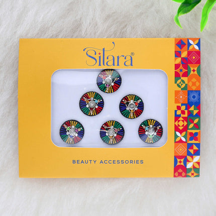 Multicolor Round Bindis - ESKU302303138