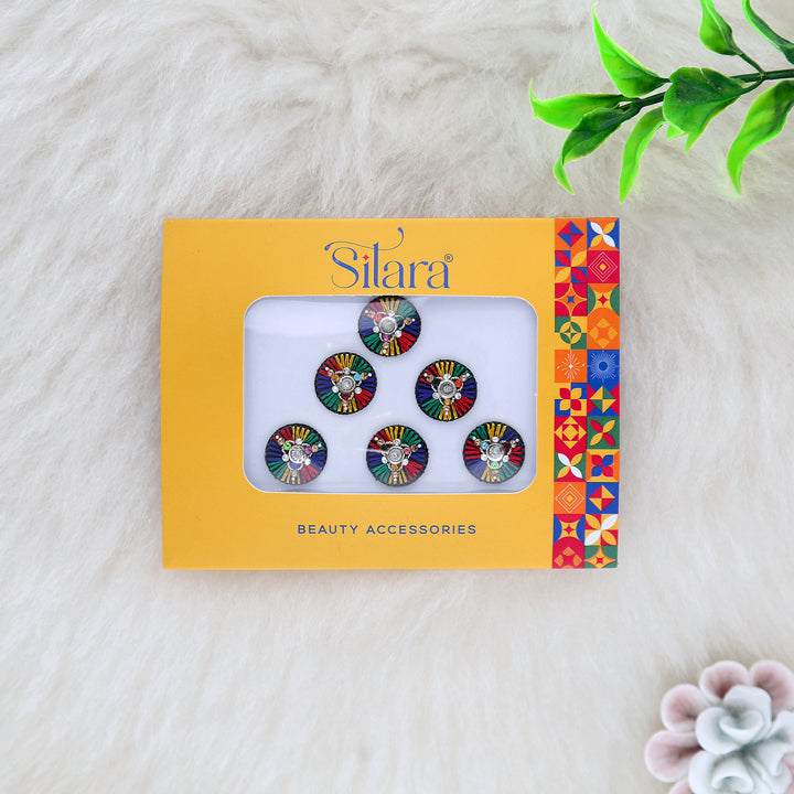 Multicolor Round Bindis - ESKU302303138