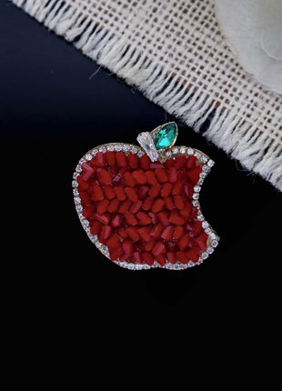 Beautiful Apple Brooch - ESKU302303150