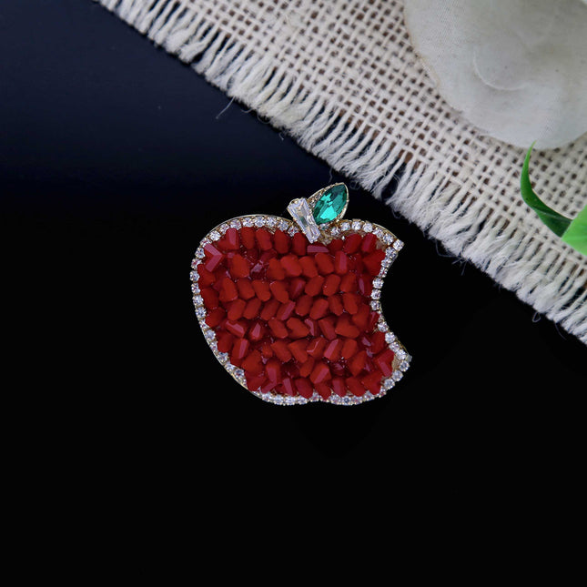 Beautiful Apple Brooch - ESKU302303150
