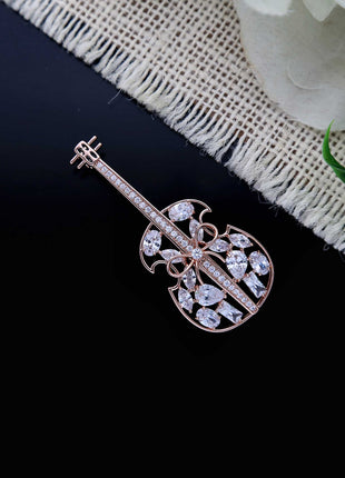 Elegant Violin Brooch - ESKU302303161