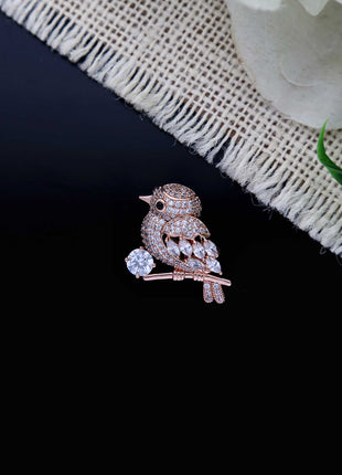 Crystal Bird Brooch - ESKU302303164