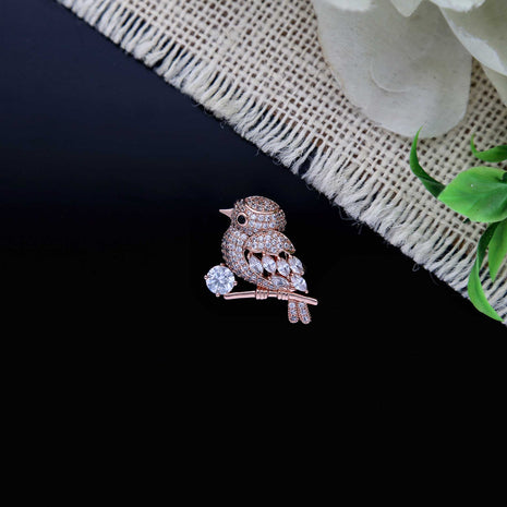 Crystal Bird Brooch - ESKU302303164