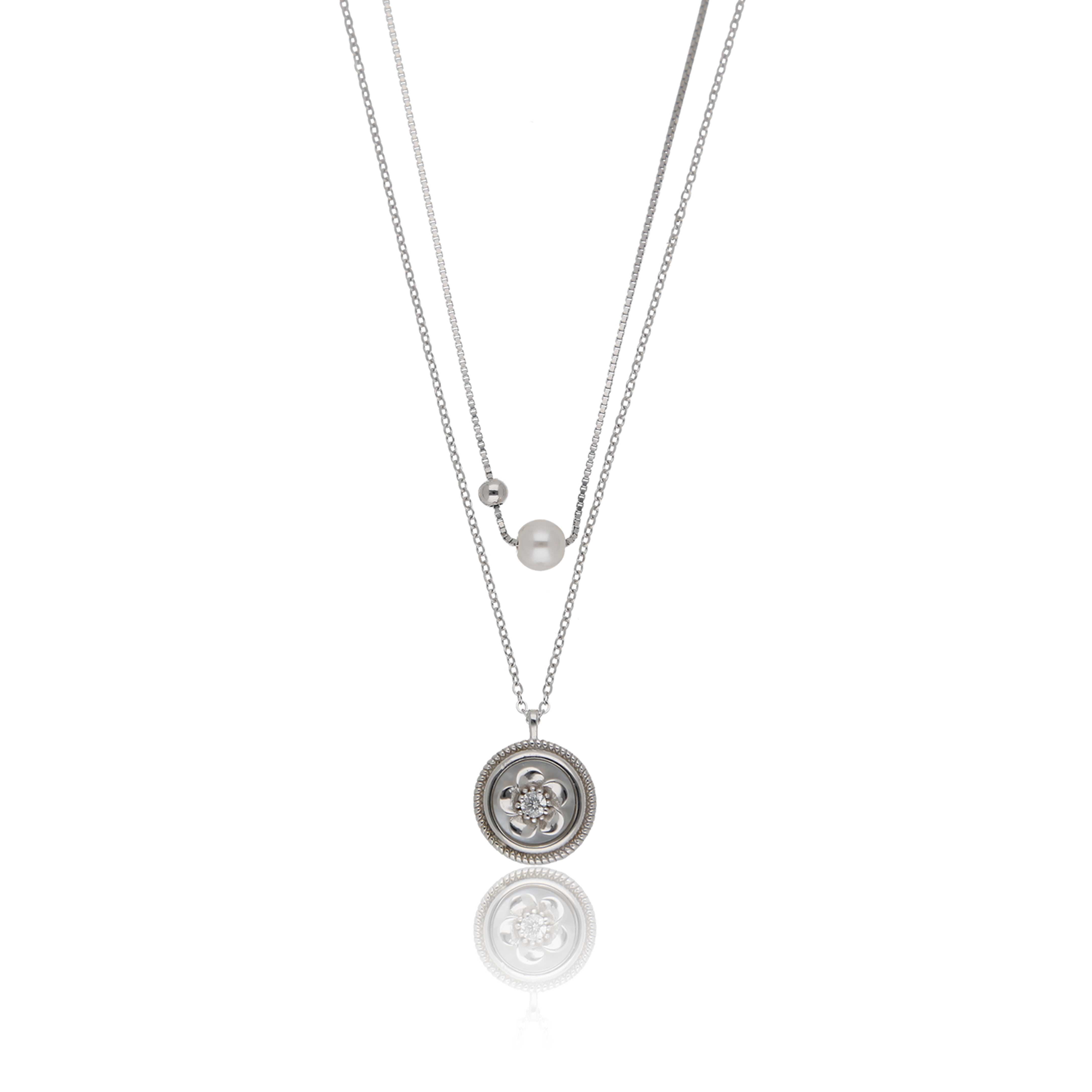 Pearl Multi-layered Necklace - ESKU302303179