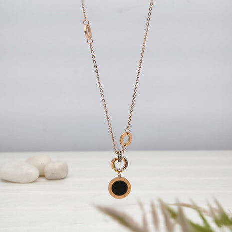 Geometrical Natural Shell Coin Pendant - ESKU302303209