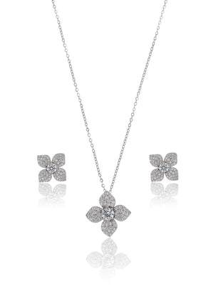 Flower Diamond Necklace - ESKU302303212