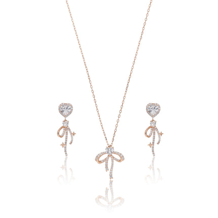 Delicate Diamond Necklace Set - ESKU302303213