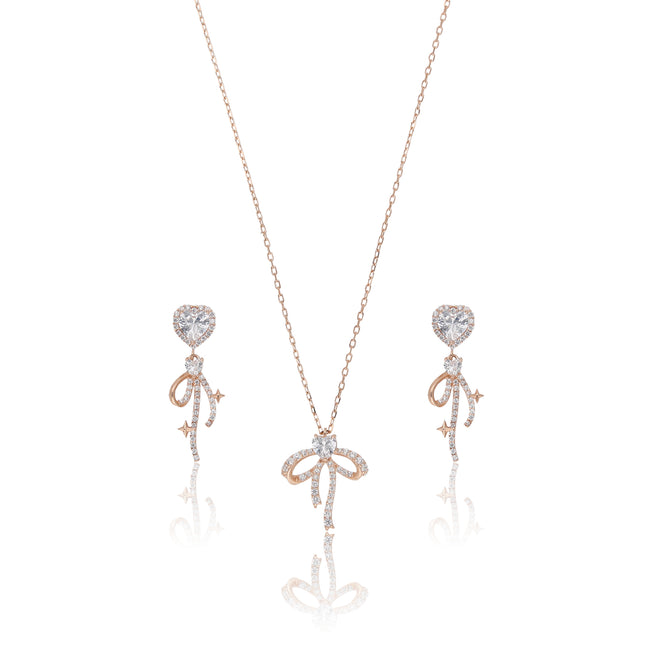 Delicate Diamond Necklace Set - ESKU302303213