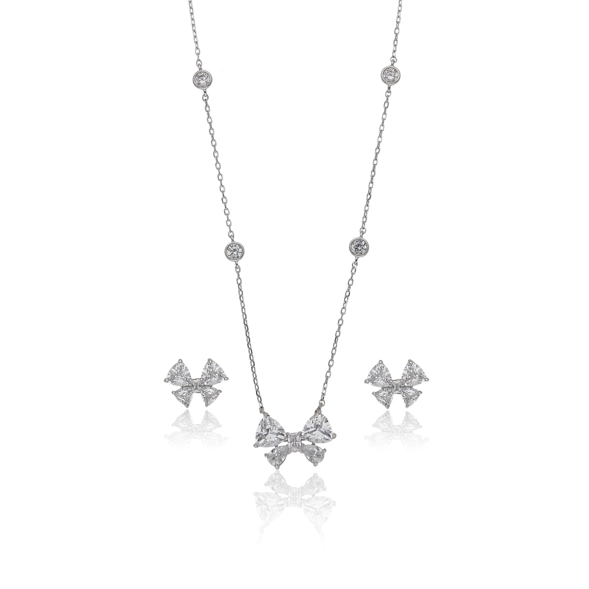 Butterfly Bow Necklace - ESKU302303219