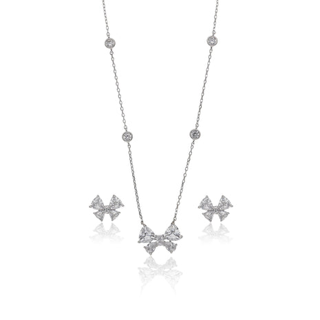 Butterfly Bow Necklace - ESKU302303219