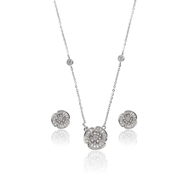 Unique Floral Necklace Sets - ESKU302303220