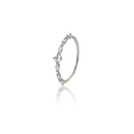 Classic Design Zircon Finge Ring - ESKU302303233