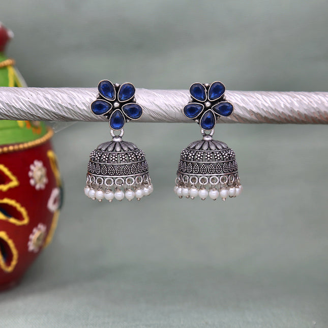 Beautiful Oxidised Earrings - ESKU302303241