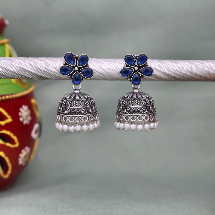 Beautiful Oxidised Earrings - ESKU302303241