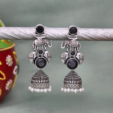 Designer Oxidised Earrings - ESKU302303242