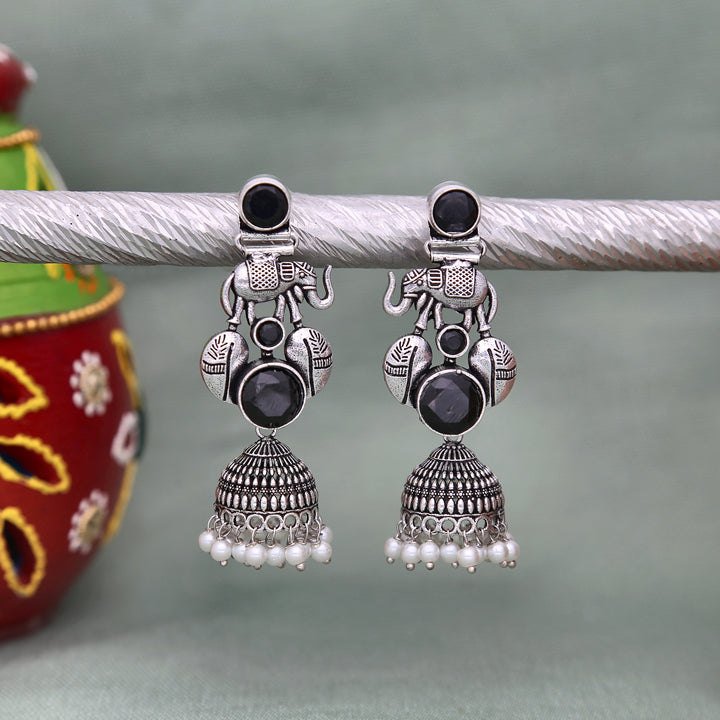 Designer Oxidised Earrings - ESKU302303242