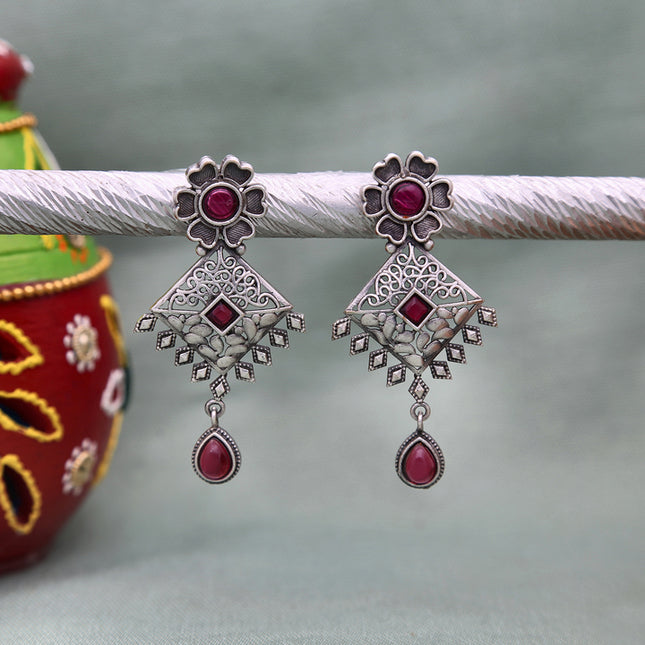 Unique Oxidise Earrings - ESKU302303246