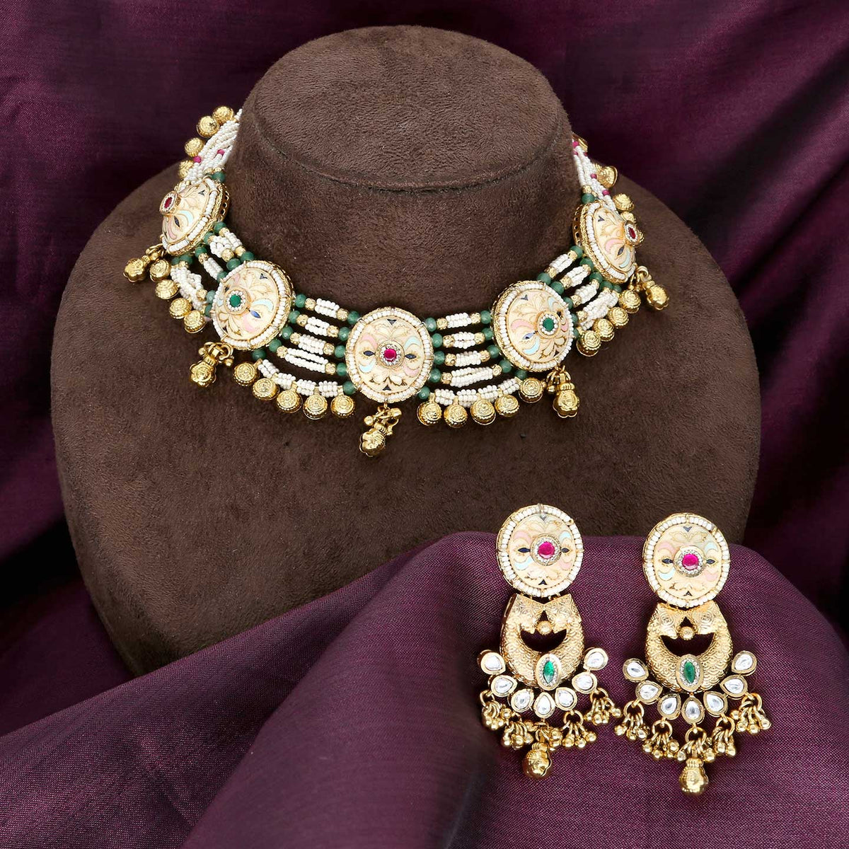 Antique Necklace Set - ESKU302403293