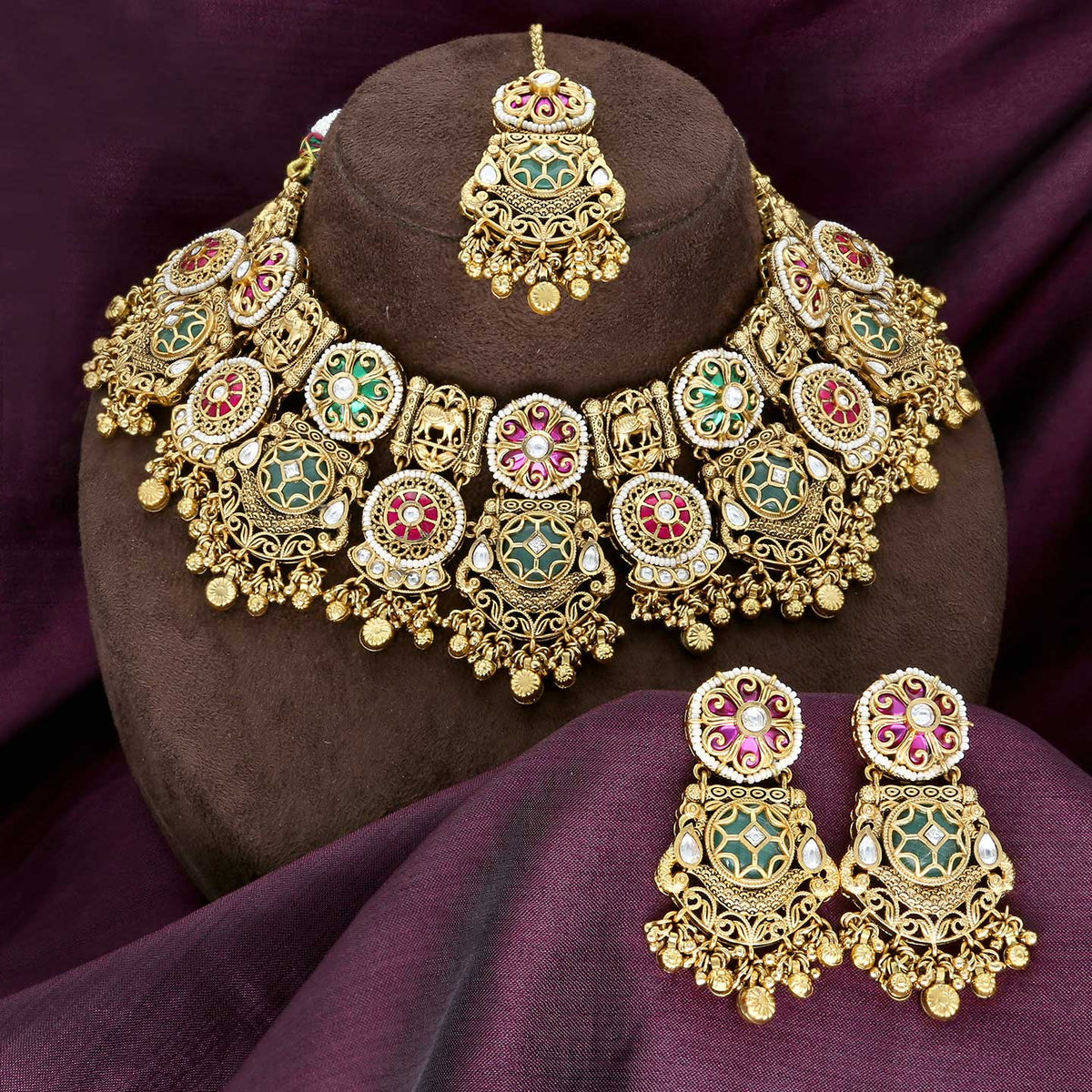 Party Wear Necklace Set - ESKU302403297