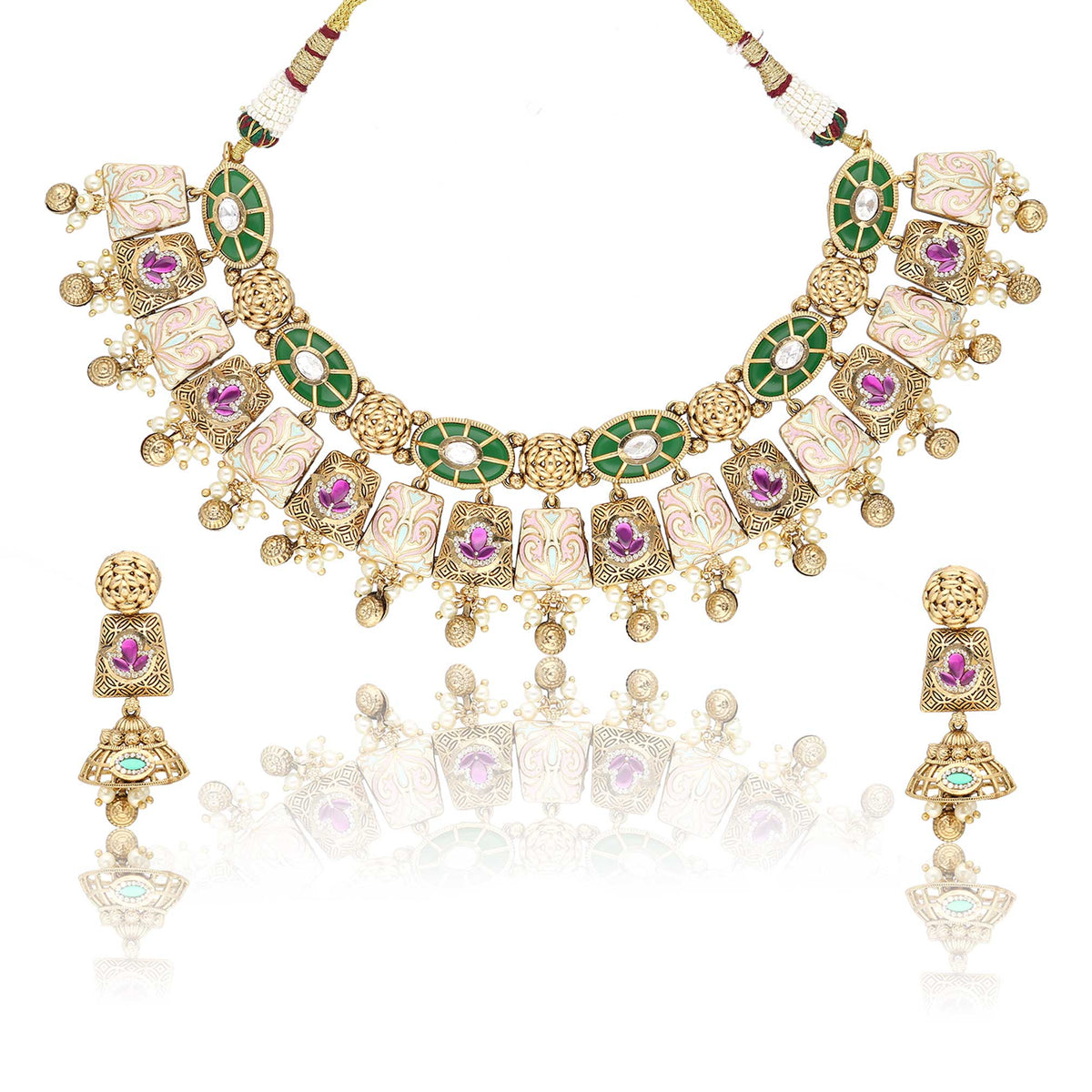 Ethnic Necklace Set - ESKU30240354