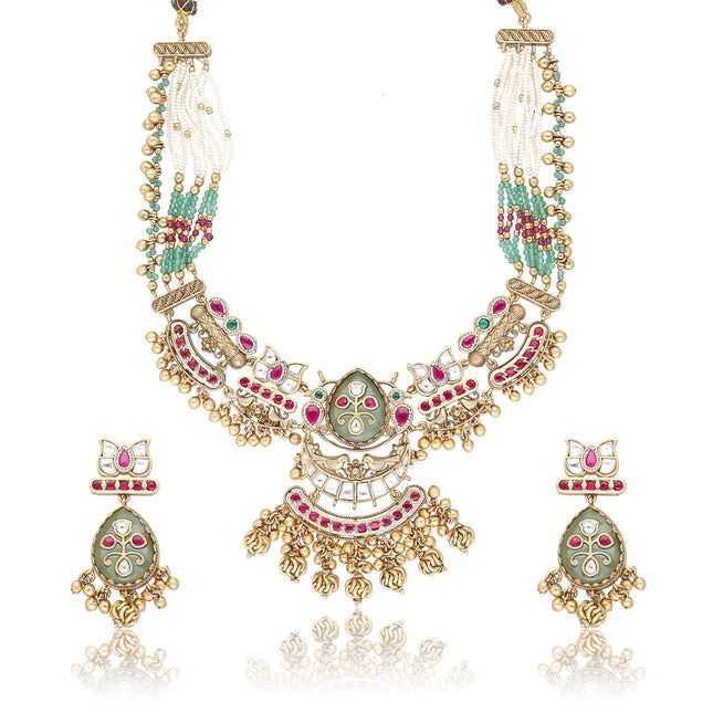Polki Necklace Set - ESKU30240364