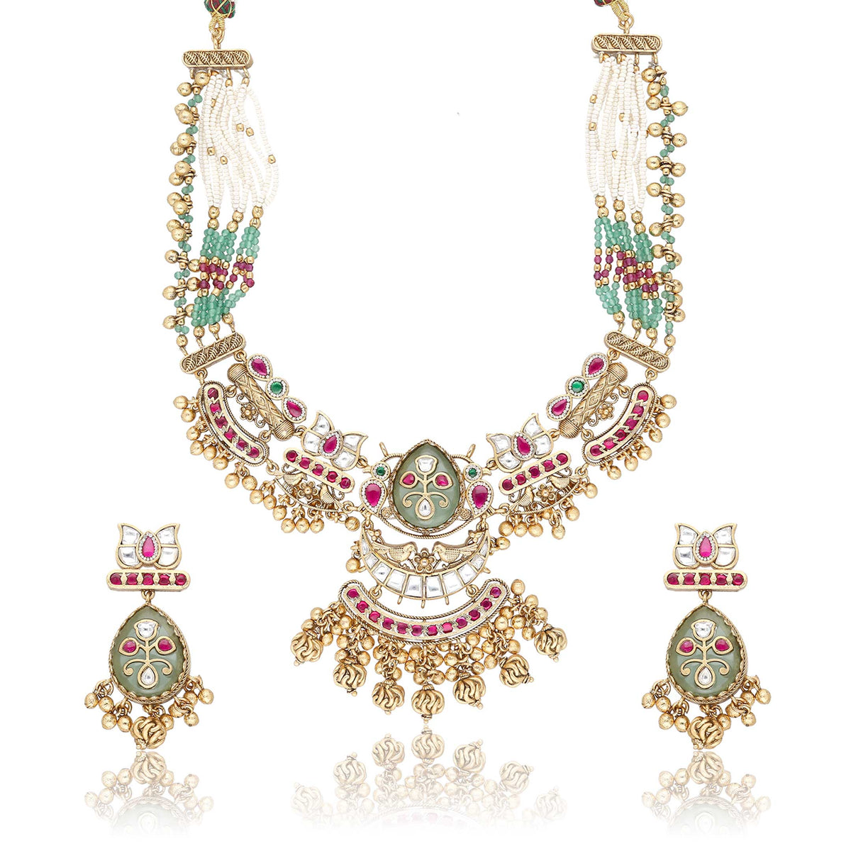 Polki Necklace Set - ESKU30240364